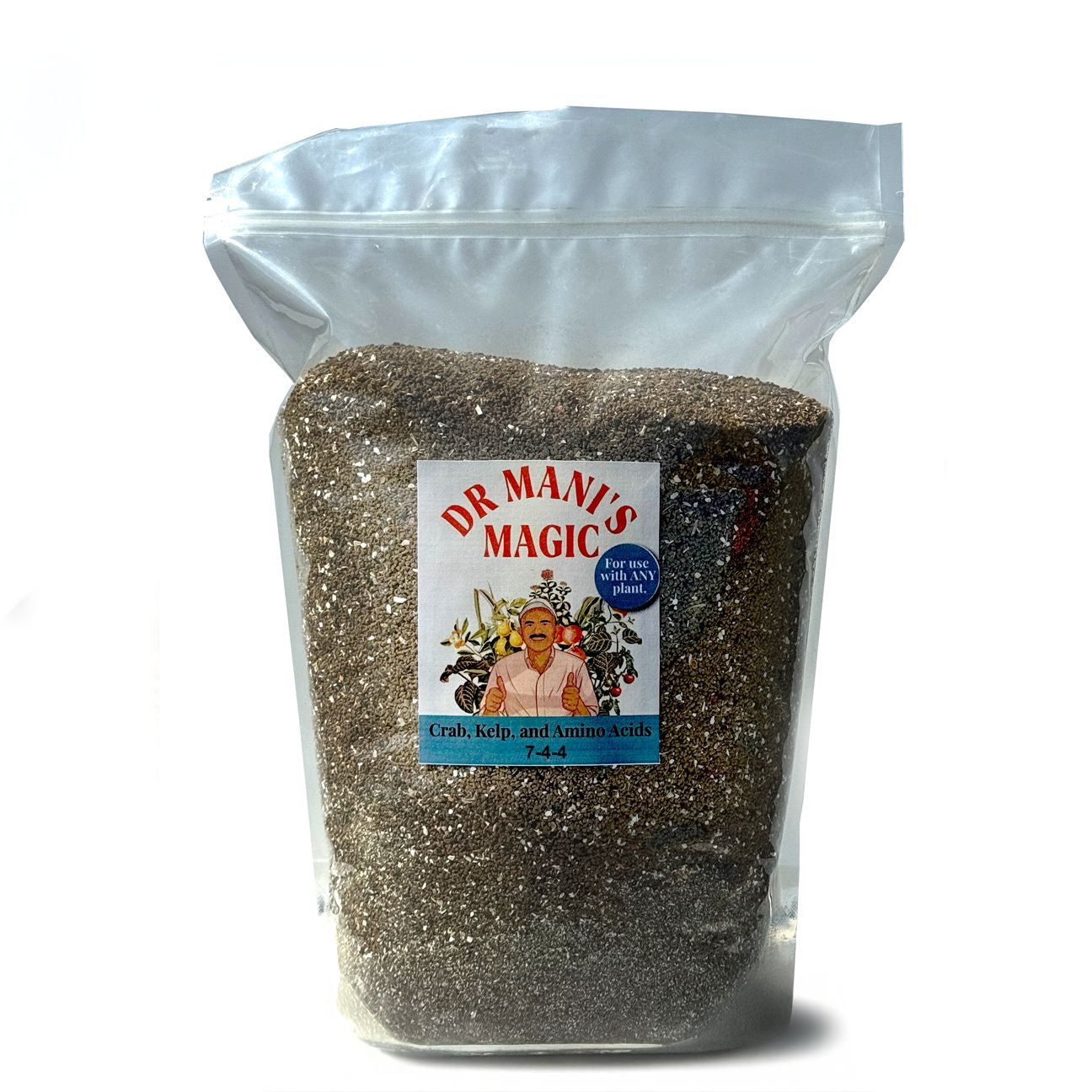 Organic Fertilizer | Crab, Kelp & Amino Acids (7-4-4) | Slow-Release Granules for Steady Growth