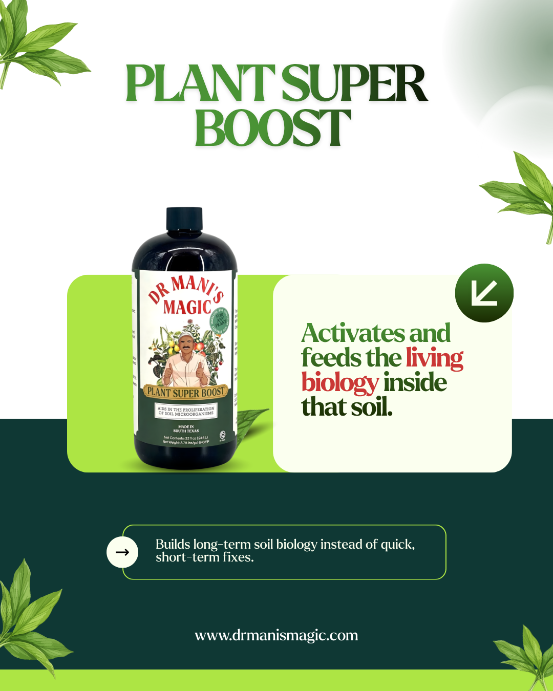 Plant Super Boost | High Performance Soil Life Activator | Bio-Active Root Zone Energizer